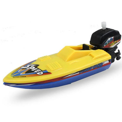 Classic Wind-Up Speed Boat Toy