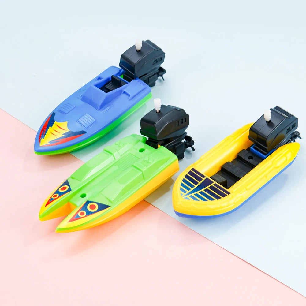 Classic Wind-Up Speed Boat Toy