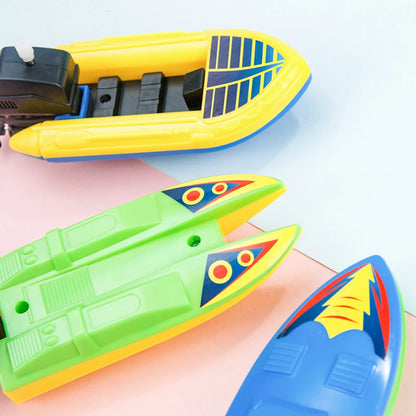 Classic Wind-Up Speed Boat Toy