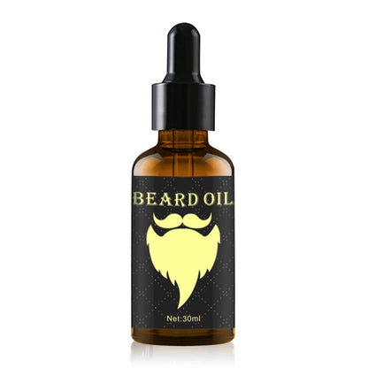 Facial hair growth with nourishing beard oil