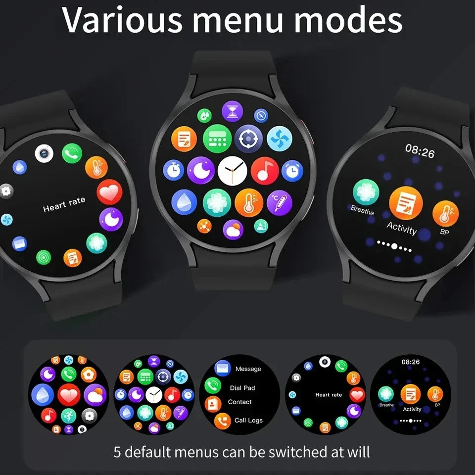 For Samsung Galaxy Watch GT1 2024 New GPS Track Smart Watch Men Amoled Always Display Body Temperature Clock BT Talk Smart Watch