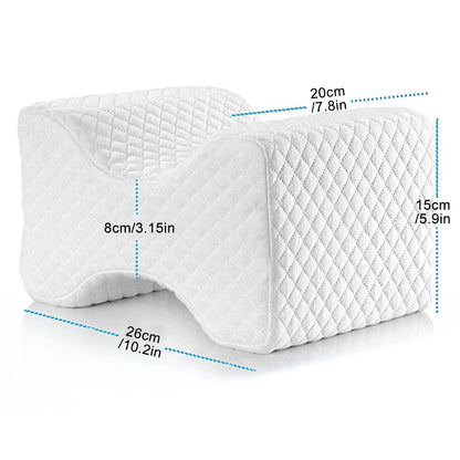 Knee Pillow for Side Sleepers, Memory Foam Wedge Contour, Leg Pillows for Sleeping, Spacer Cushion for Spine Alignment,Back Pain