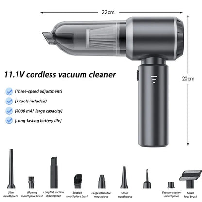 Xiaomi 120W 9200000PA Car Vacuum Cleaner 5 in1 Wireless Mini Handheld Strong Suction Clean Machine Portable Vacuum Clean New